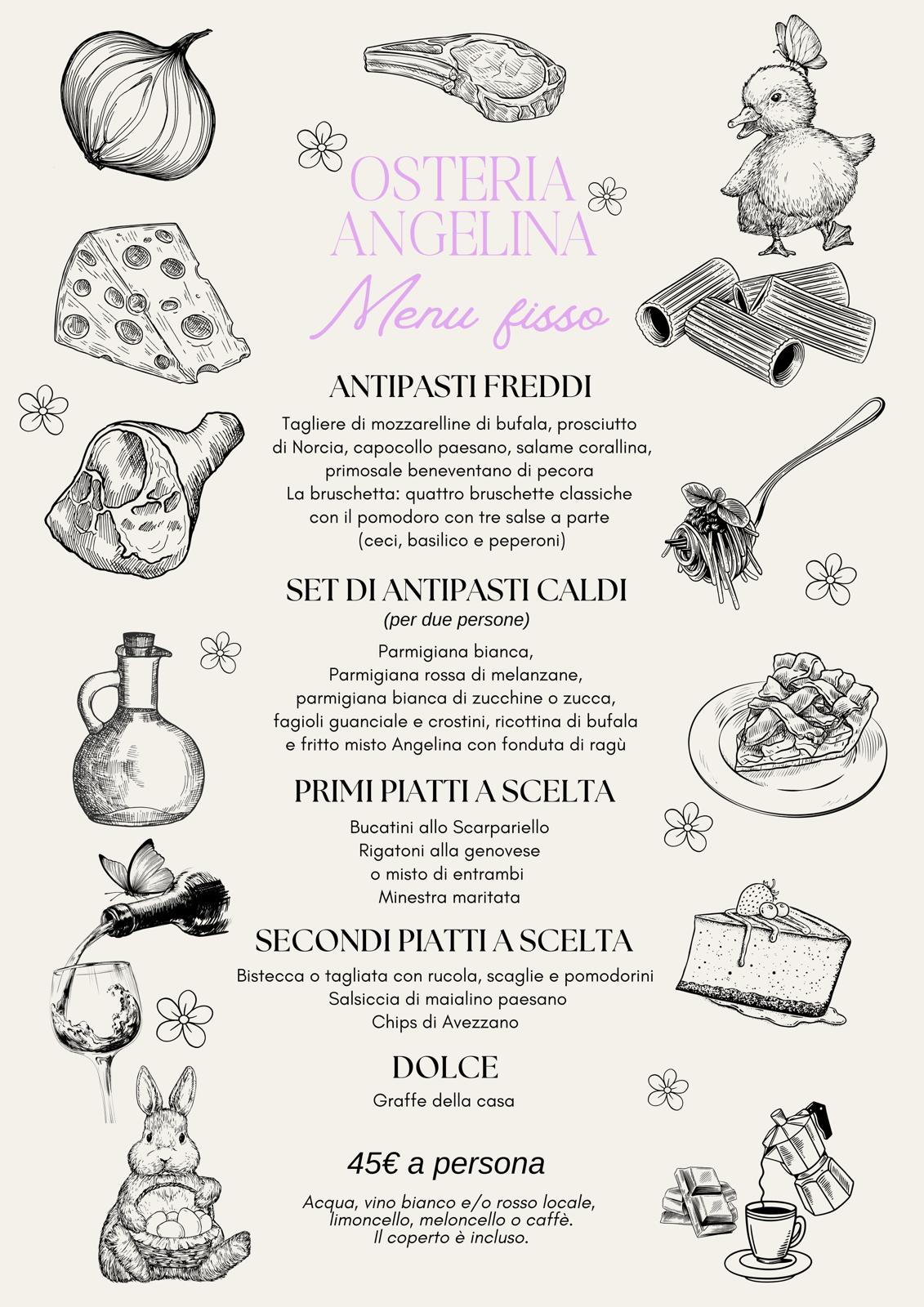 Menu Fisso di Pasquetta